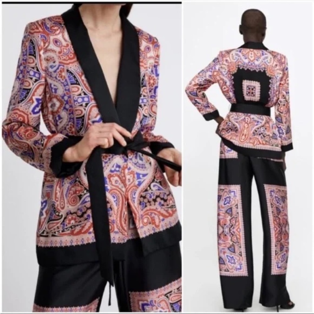 Zara Paisley Pants
